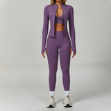 Set Deportivo 3 Piezas – Leggins, Brassiere y Chaqueta