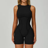 Seamless Backless Yoga Jumpsuit - One-Piece Athletic Romper for Women